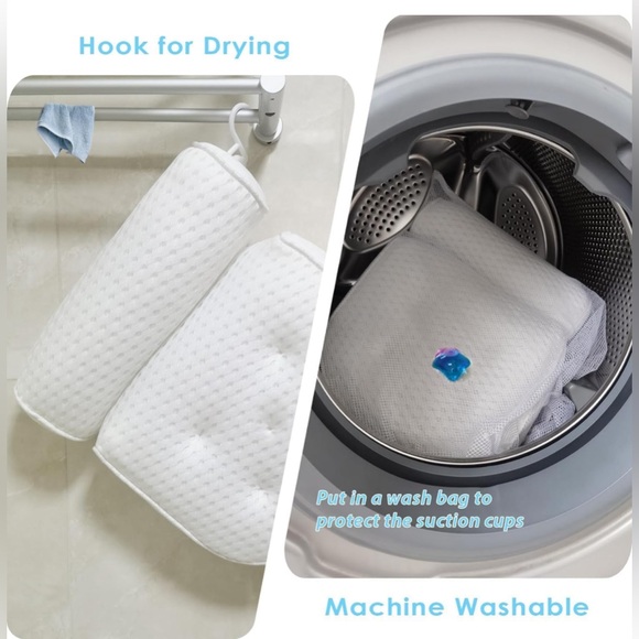 Bathtub Large Spa Pillow with 4D Air Mesh - Picture 5 of 6